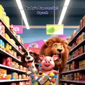 Luckys Supermarket Squeak Competition with Lucky Pup Prizes