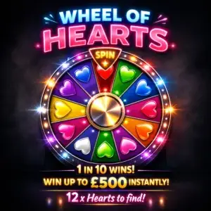 Wheel of Hearts Competition with Luck Pup Prizes